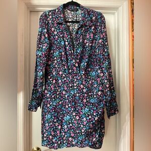 Zara purple and blue floral dress